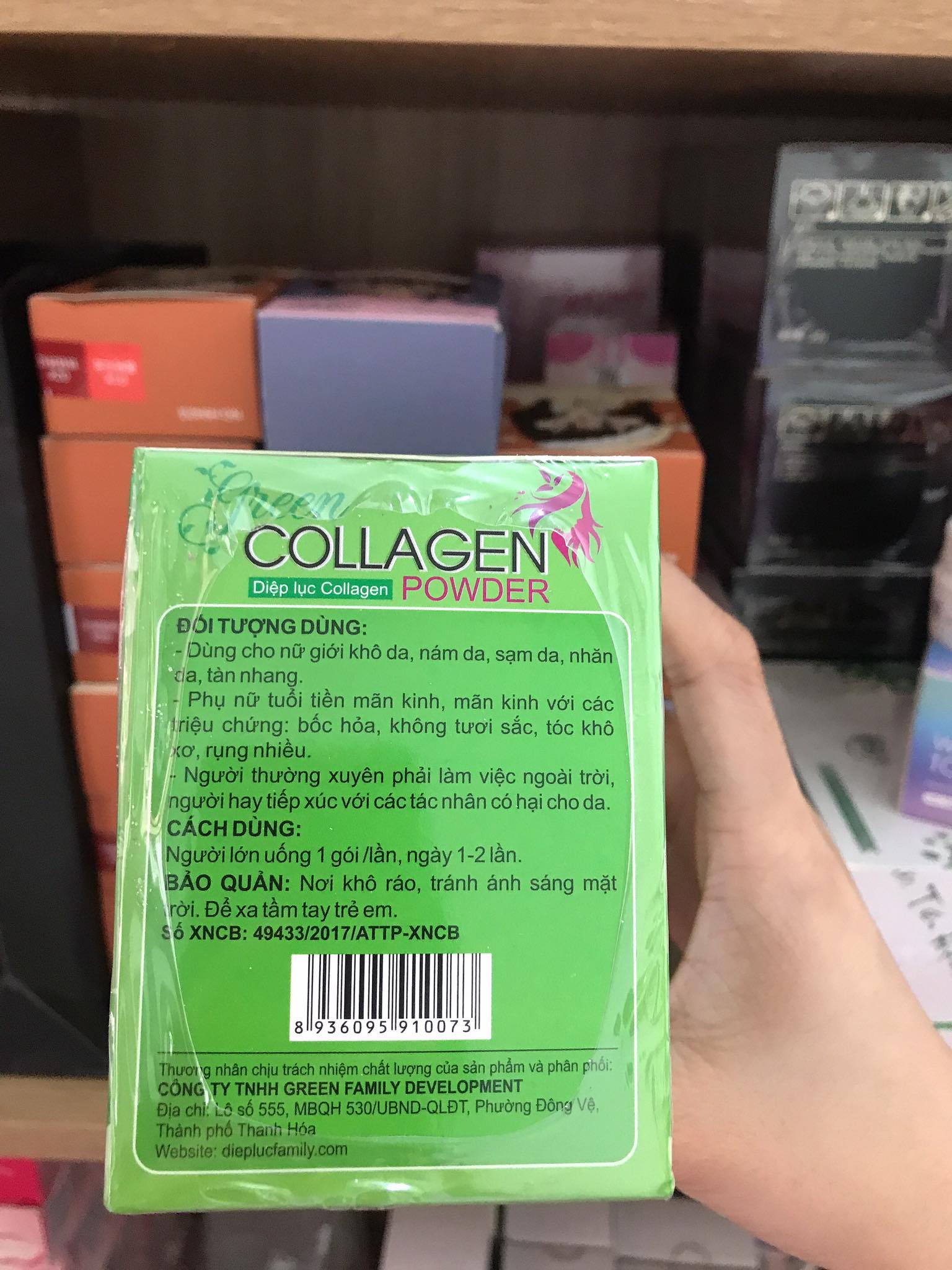 Diệp Lục Collagen Hộp 30 Gói