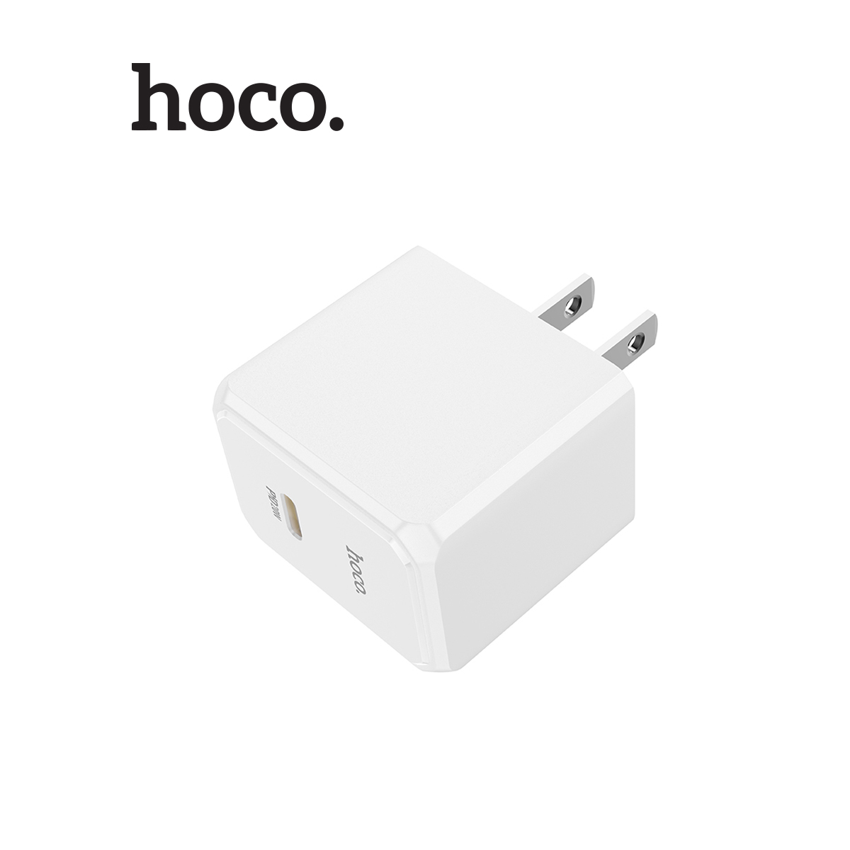 Củ sạc nhanh PD20W 1 cổng Type-C Hoco CS13 ABS + PC chống cháy, chân dẹt