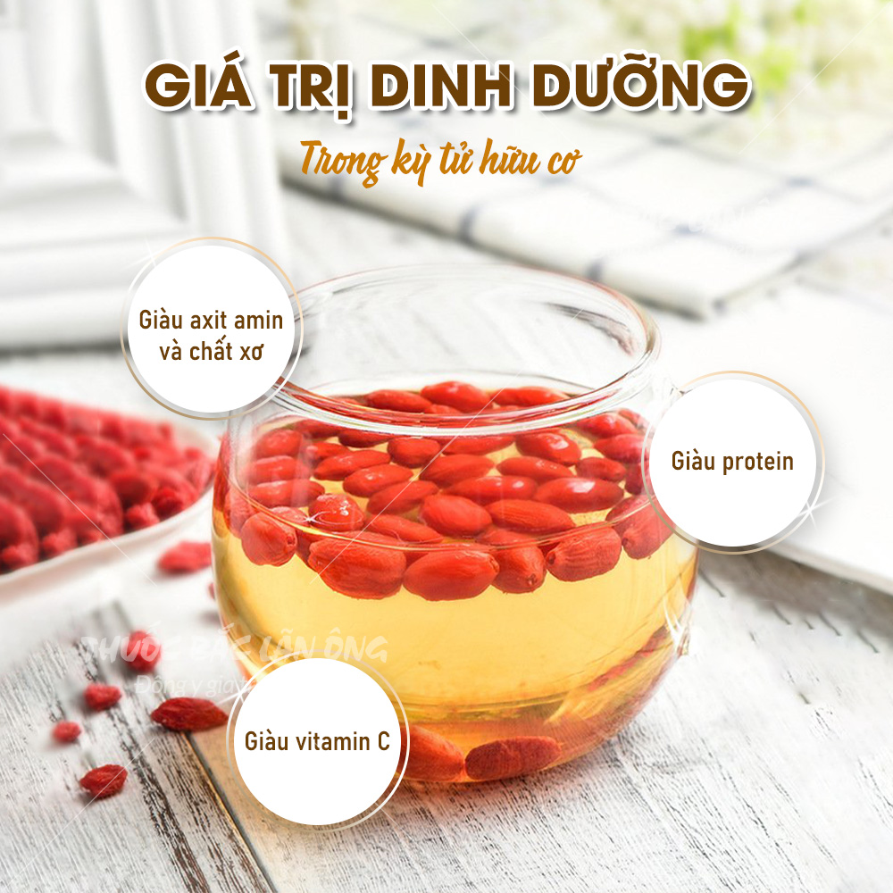 Kỳ tử Ninh Hạ 500g, hạt kỷ tử hữu cơ, hạt to, ngọt, pha trà, hầm canh, nấu chè dưỡng nhan