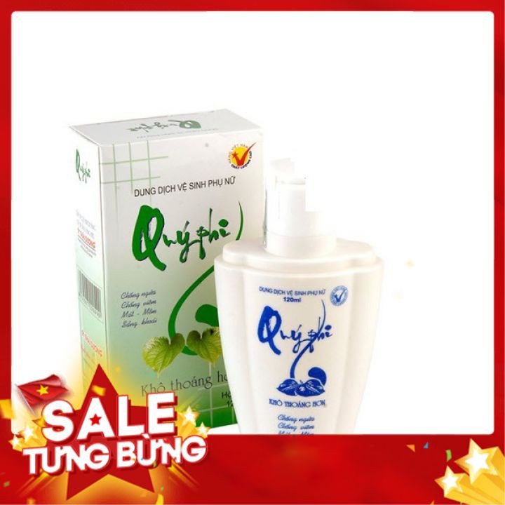 [HCM]Dung Dịch Vệ Sinh Phụ Nữ Quý Phi (120ml) - Xanh