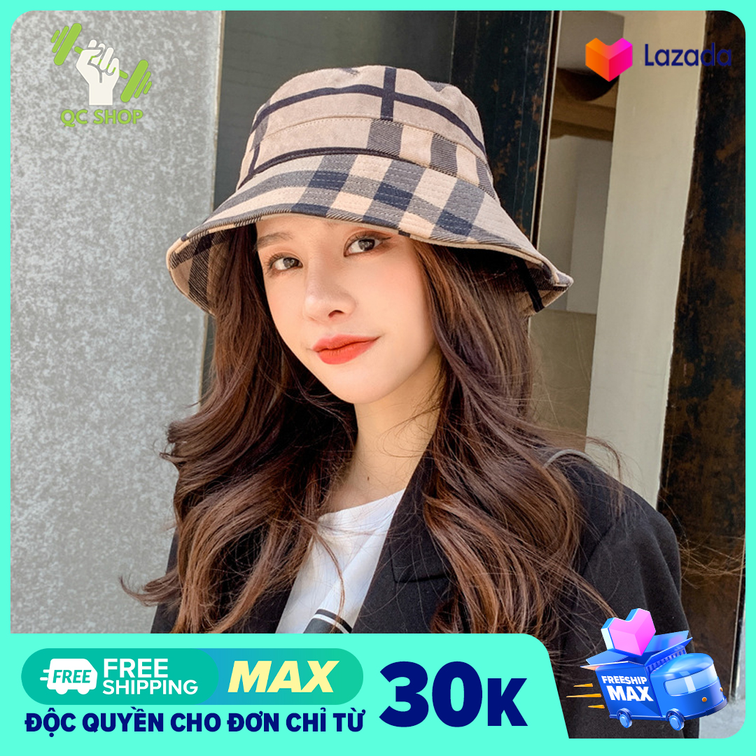 Nón Rộng Vành Nữ -Nón Bucket Kẻ Sọc 2020