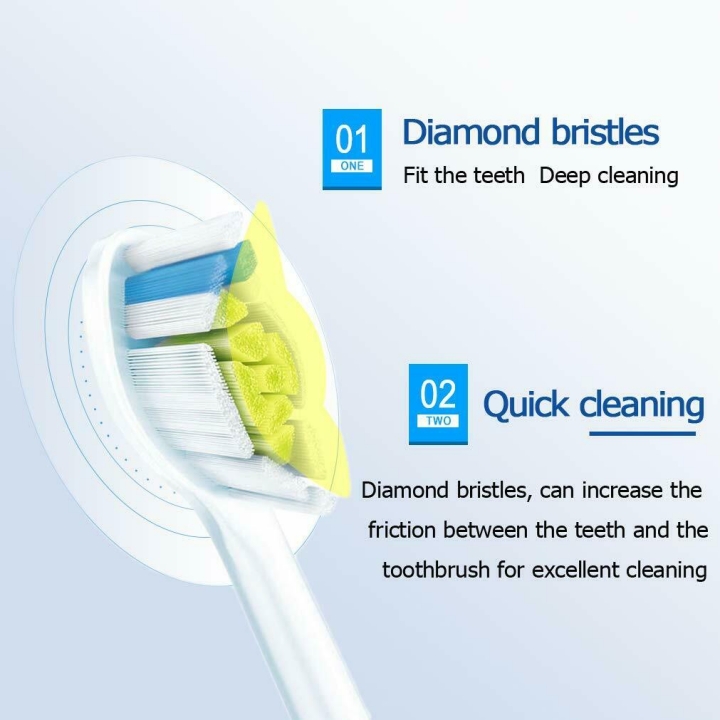 2 đầu bàn chải điện Philips Sonicare Diamond Clean W [Hàng Mỹ]