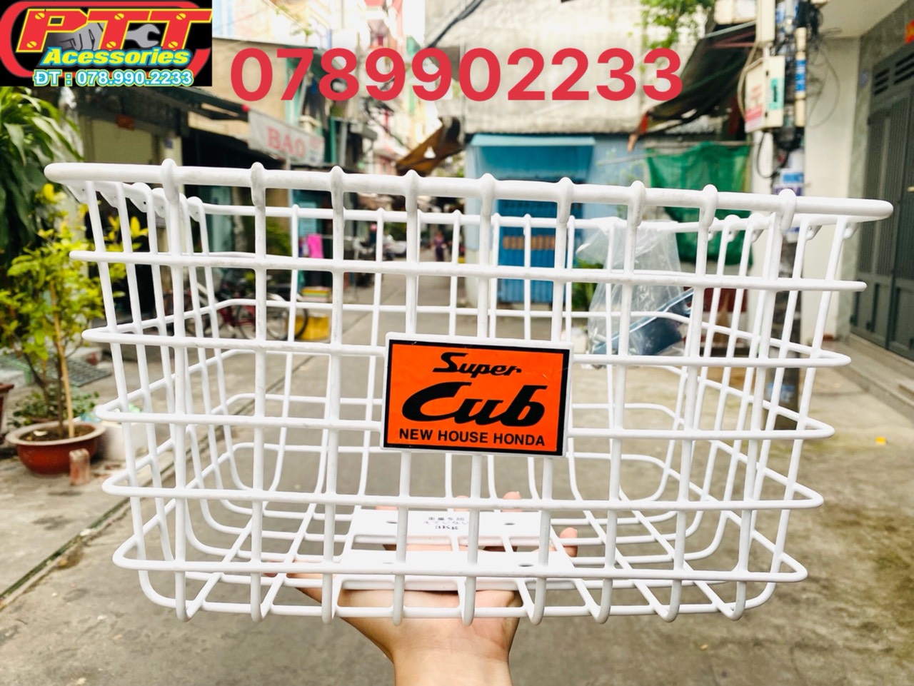 Rổ trước xe cub