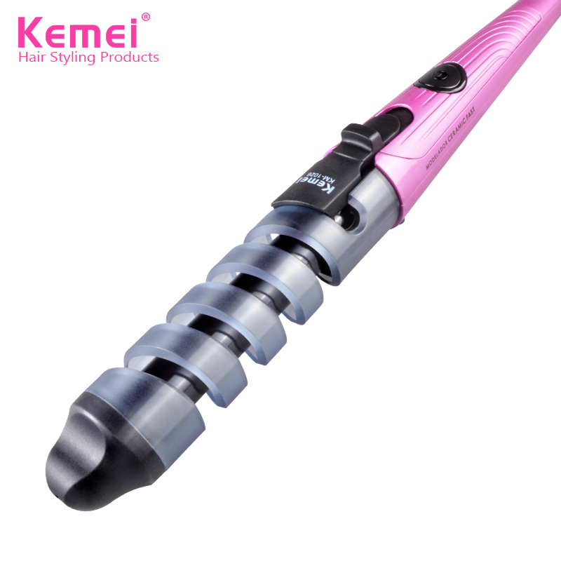 Máy Uốn Tóc Xoắn Ceramic KEMEI 1026