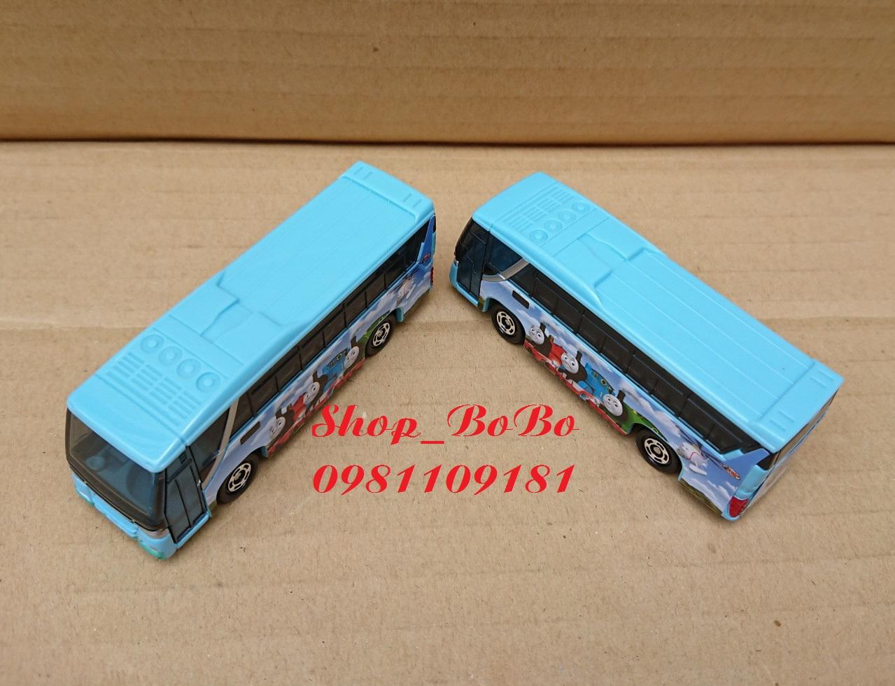 Xe mô hình Tomica - Xe Bus Thomas màu xanh nhạt