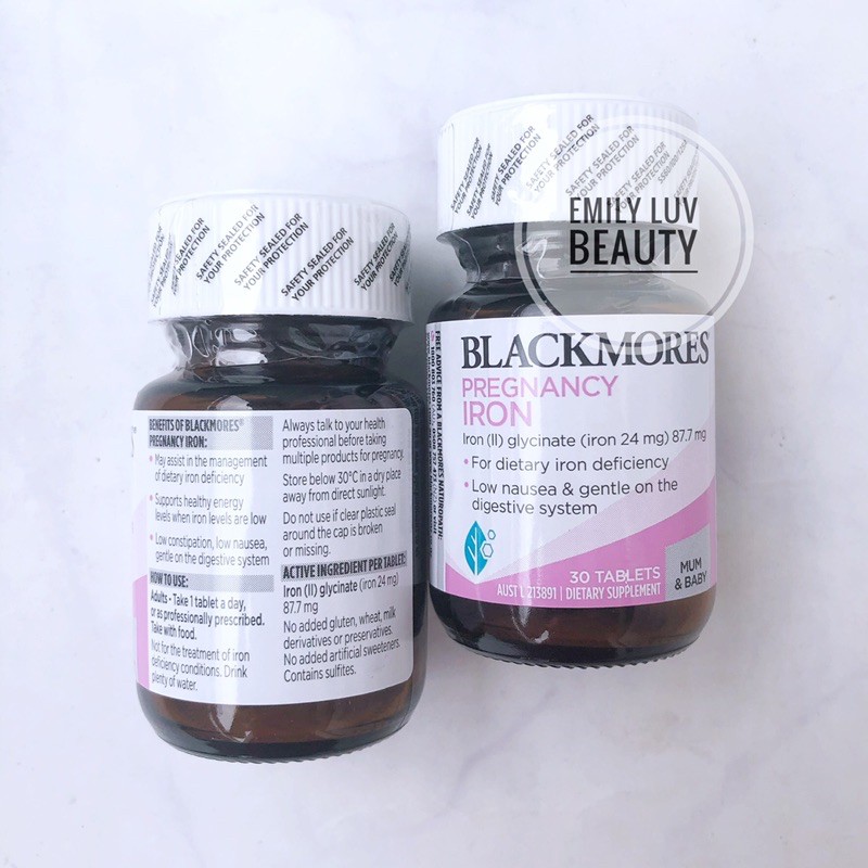 Sắt bầu Blackmores Pregnancy Iron 30 viên