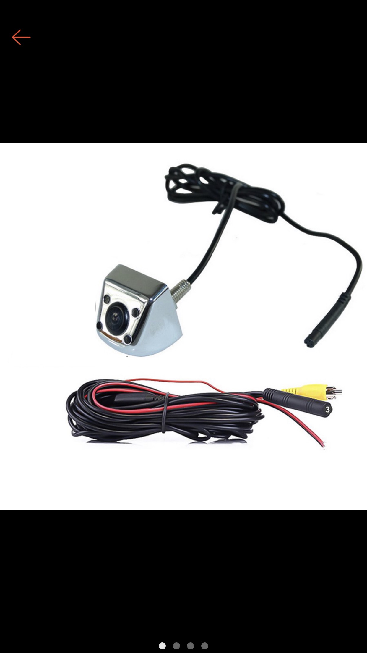 CAMERA LÙI Ô TÔ XI CROM 4 ĐÈN LED
