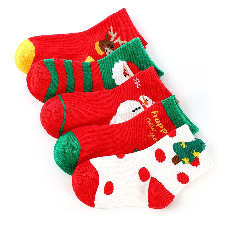 1 Đôi tất noel cao cổ cho bé hàng QC (1-12 tuổi)