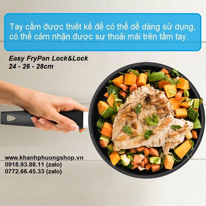 chảo lock&lock easypan 20,24,26,28cm - chảo lock&lock easypan