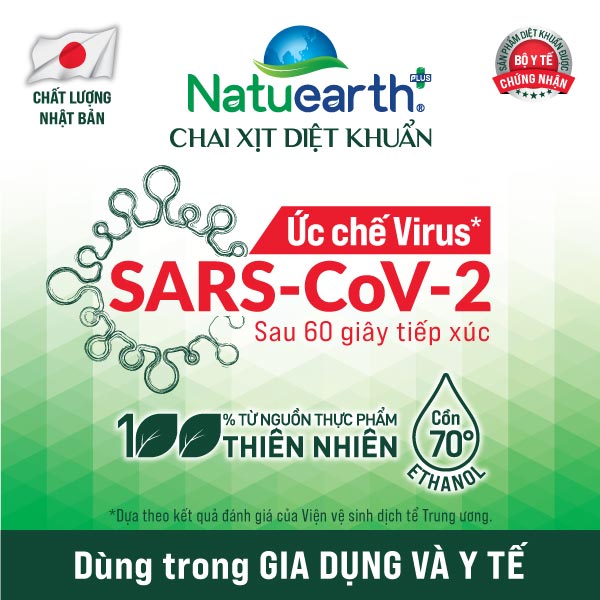 Natuearth - Chai xịt diệt khuẩn 410ml (Y Tế)