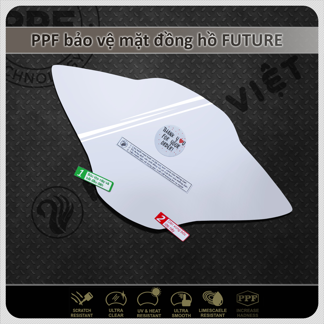 Miếng Dán Ppf Xe Future 125 Bảo Vệ Mặt Đồng Hồ Honda Future