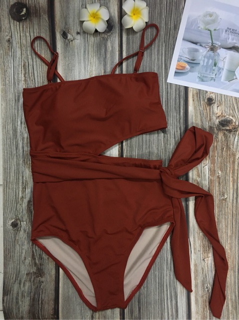 [HCM]Đồ bơi bikini 1 mảnh 2 dây khoét eo