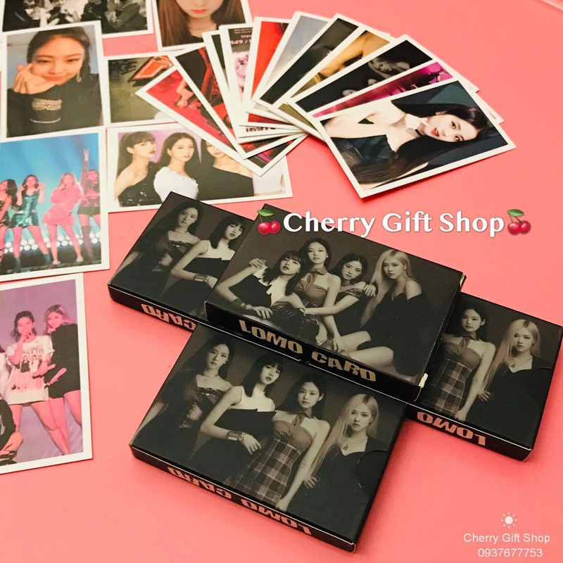 Bộ Lomo Card Black Pink Lisa Mẫu Mới
