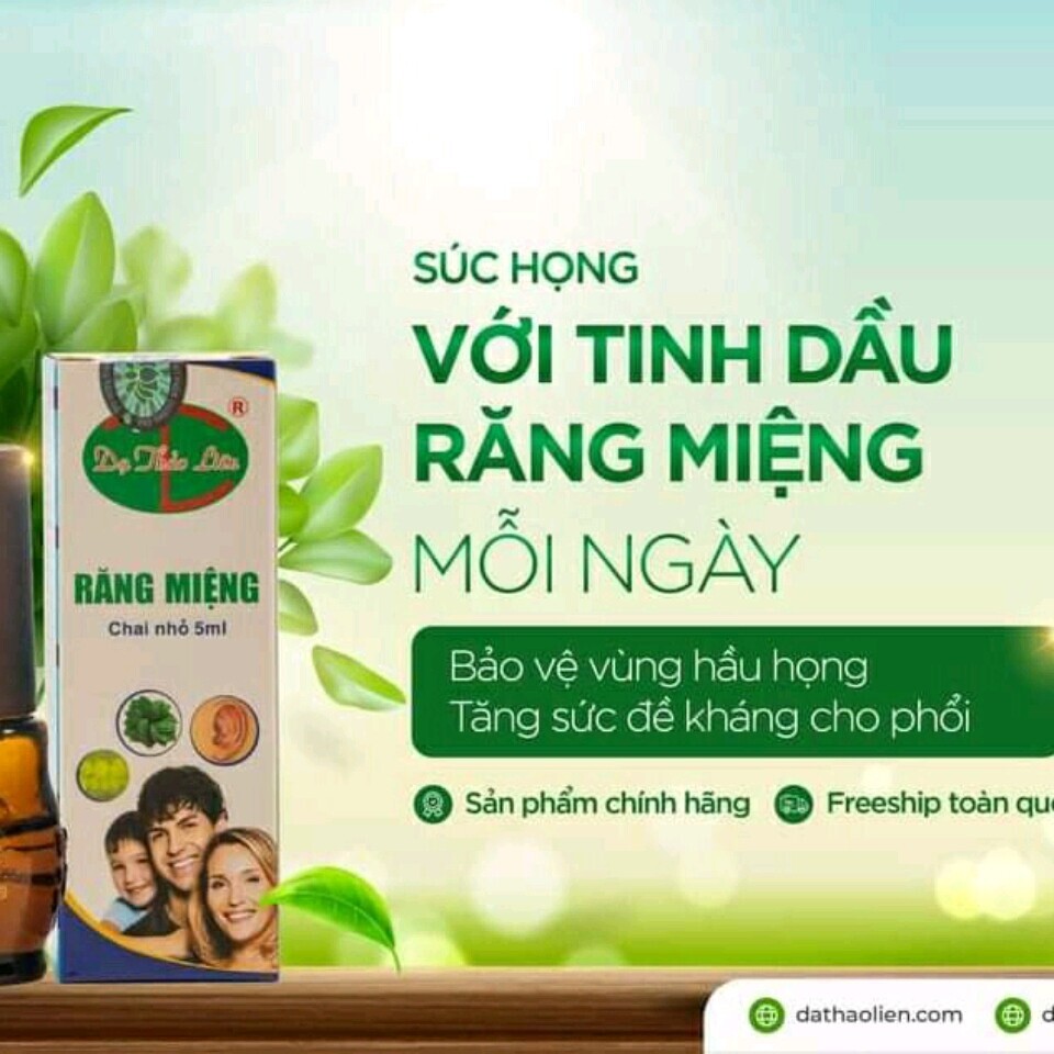 Tinh dầu thảo dược Răng miệng (hỗ trợ điều trị sâu răng hôi miệng) - Dạ Thảo Liên 5 ml