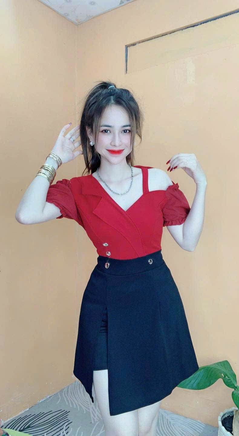 SÉT ĐẦM KÈM QUẦN THUN CÁT HÀN XINH XẮN