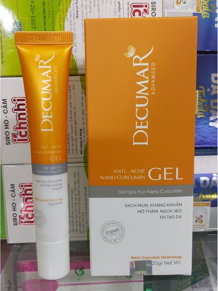 Combo gel ngừa mụn và gel rửa mặt giảm nhờn Decumar Advanced (20g và 50g)