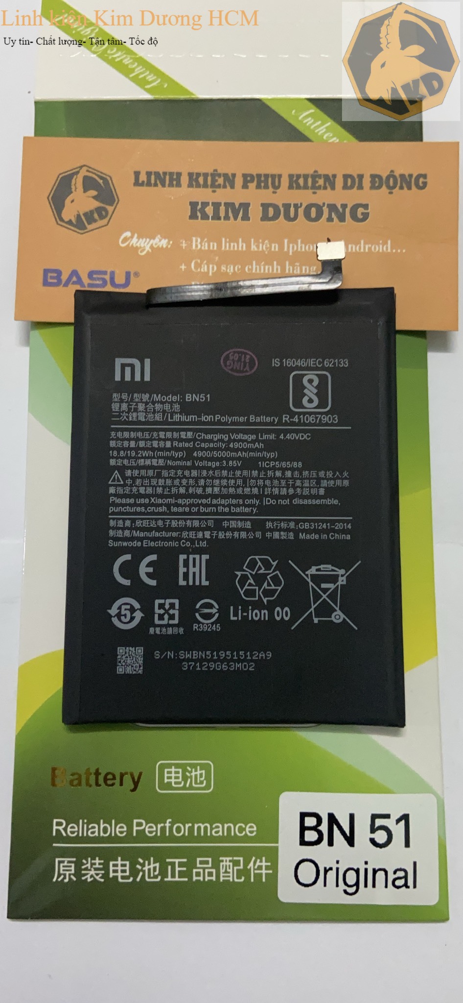 Pin Xiaomi Redmi 8 /Redmi 8A (Mã pin: BN51)