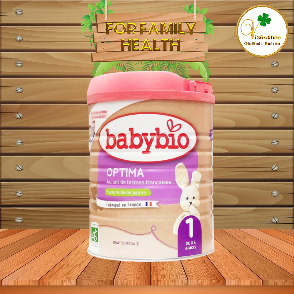 Sữa bò hữu cơ Babybio số 1 dòng Optima bổ sung lợi khuẩn 800g 0 - 6 tháng