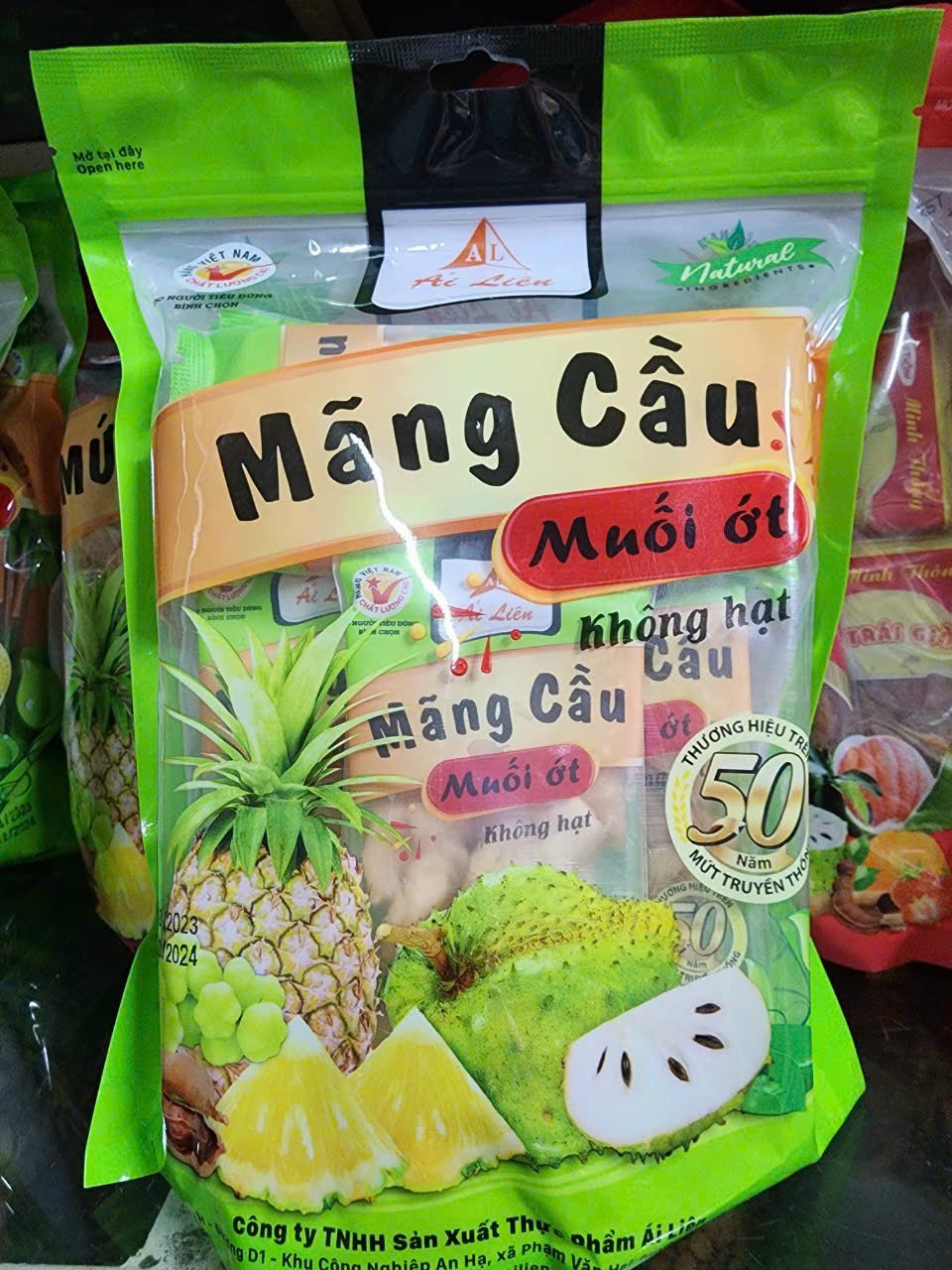 Mứt Mãng Cầu Đặc Biệt Ái Liên 500G