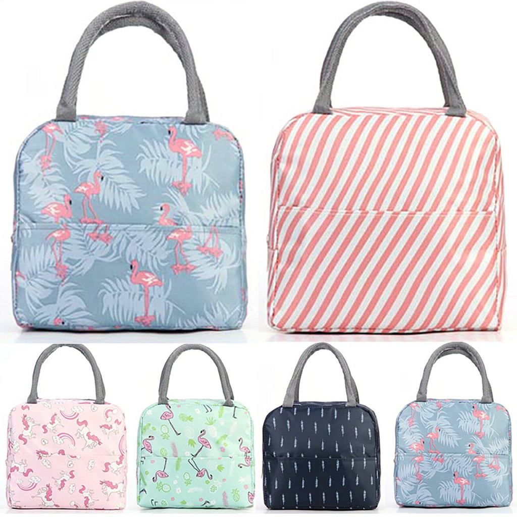Japanese girl thermal bag, Flamingo flamingo shaped lunch box bag, Ai!Qi lunch box bag, insulation bag, lunch box bag