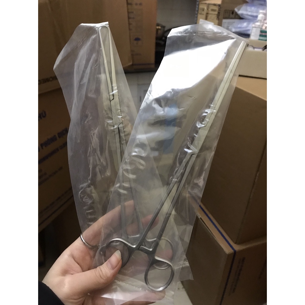 Pen Pozzi Kẹp cổ tử cung 25cm, Xuất xứ Pakistan