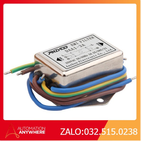 🚛 FREESHIP BỘ LỌC NHIỄU ĐIỆN 1 PHA AN CHÂU EMI FILTER NOISE FILTER 250V 50/60HZ 3A 6A 10A