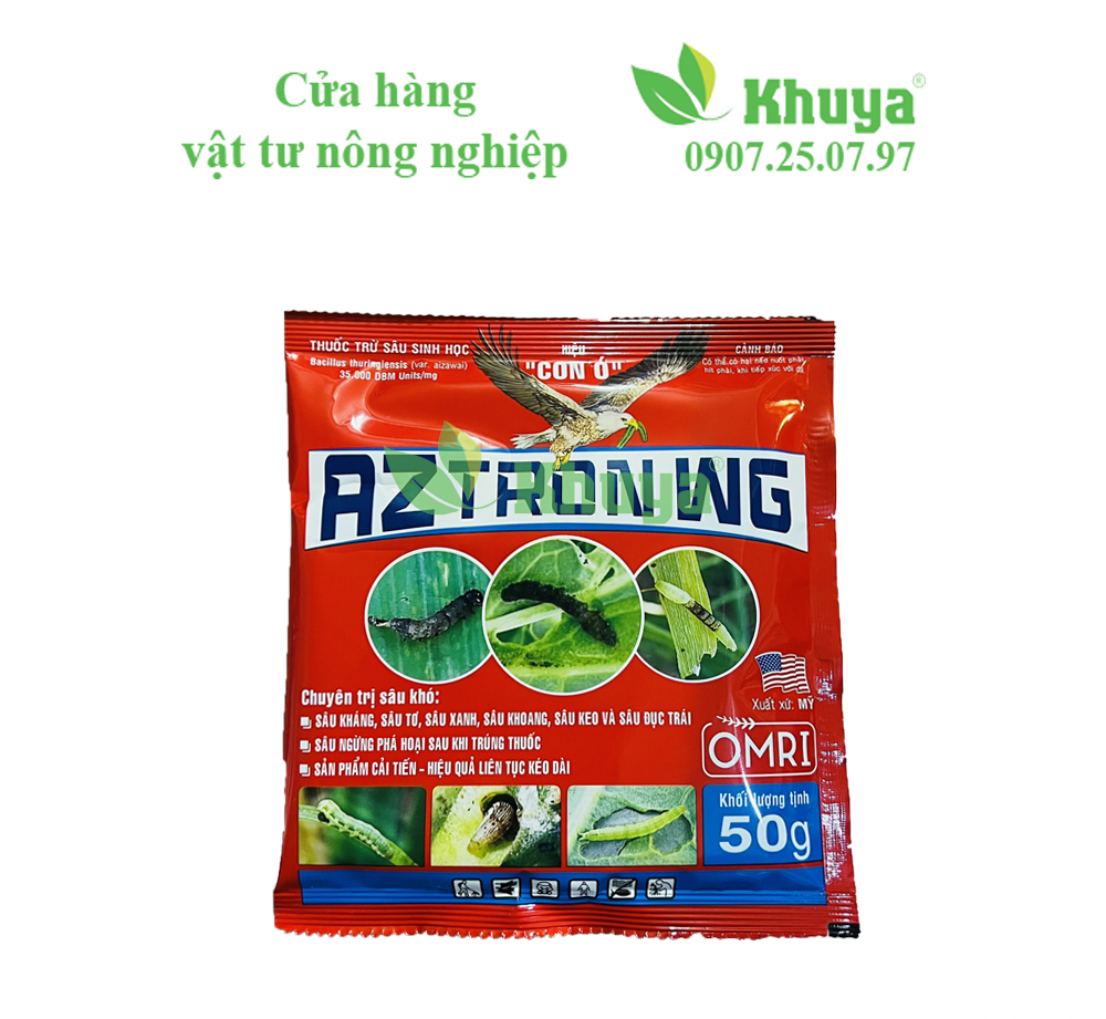 Thuốc trừ sâu sinh học Az Tron WG 50gr Chuyên trừ sâu kháng thuốc