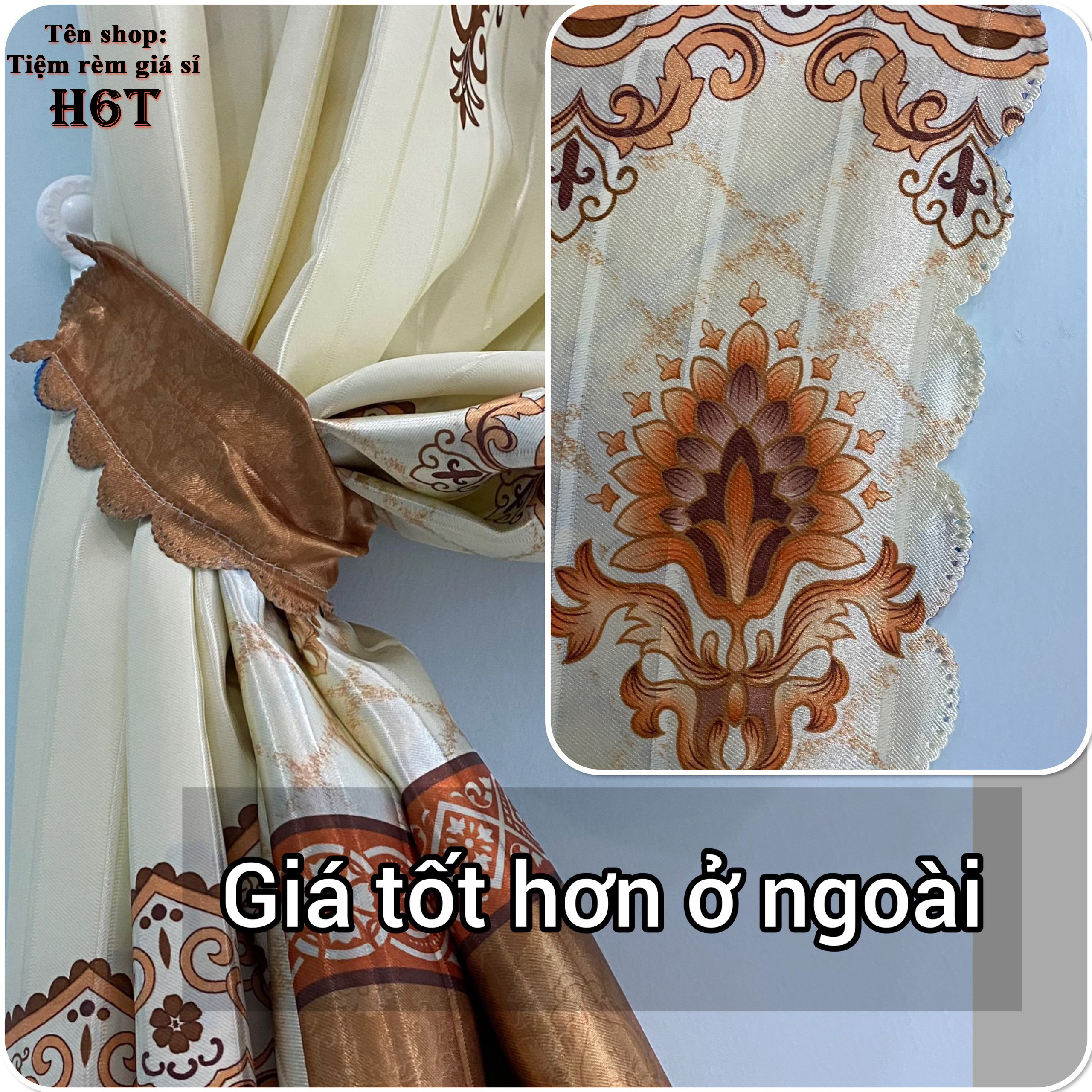 RÈM CỬA LỚN - vải da 2 mặt
