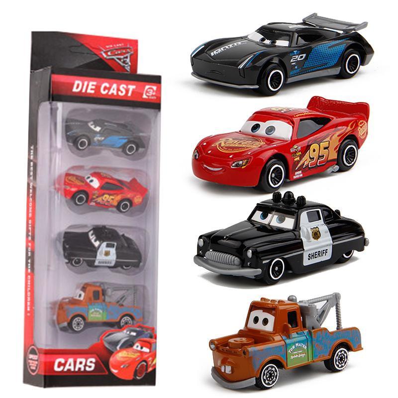 set 4 ô tô bằng sắt cho bé yêu