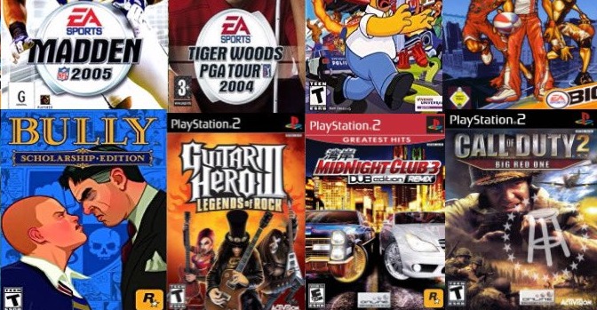 Game ps2 nhu hinh gom 4 game nhieu the loai