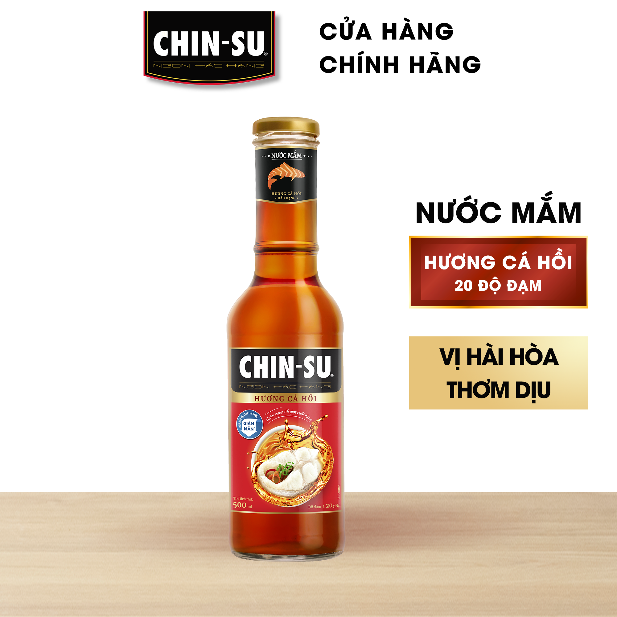 Nước Mắm CHIN-SU Cá Hồi Chai 500ml
