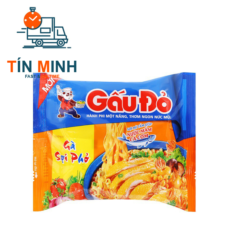 Mì gấu đỏ sợi phở thùng 30 gói 63g - Cty TM