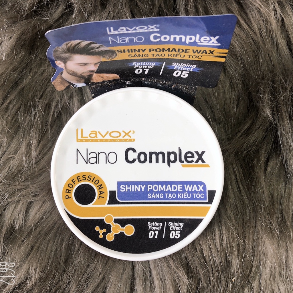 Gel Sáp wax tạo kiểu tóc nam Lavox Nano complex 80ml
