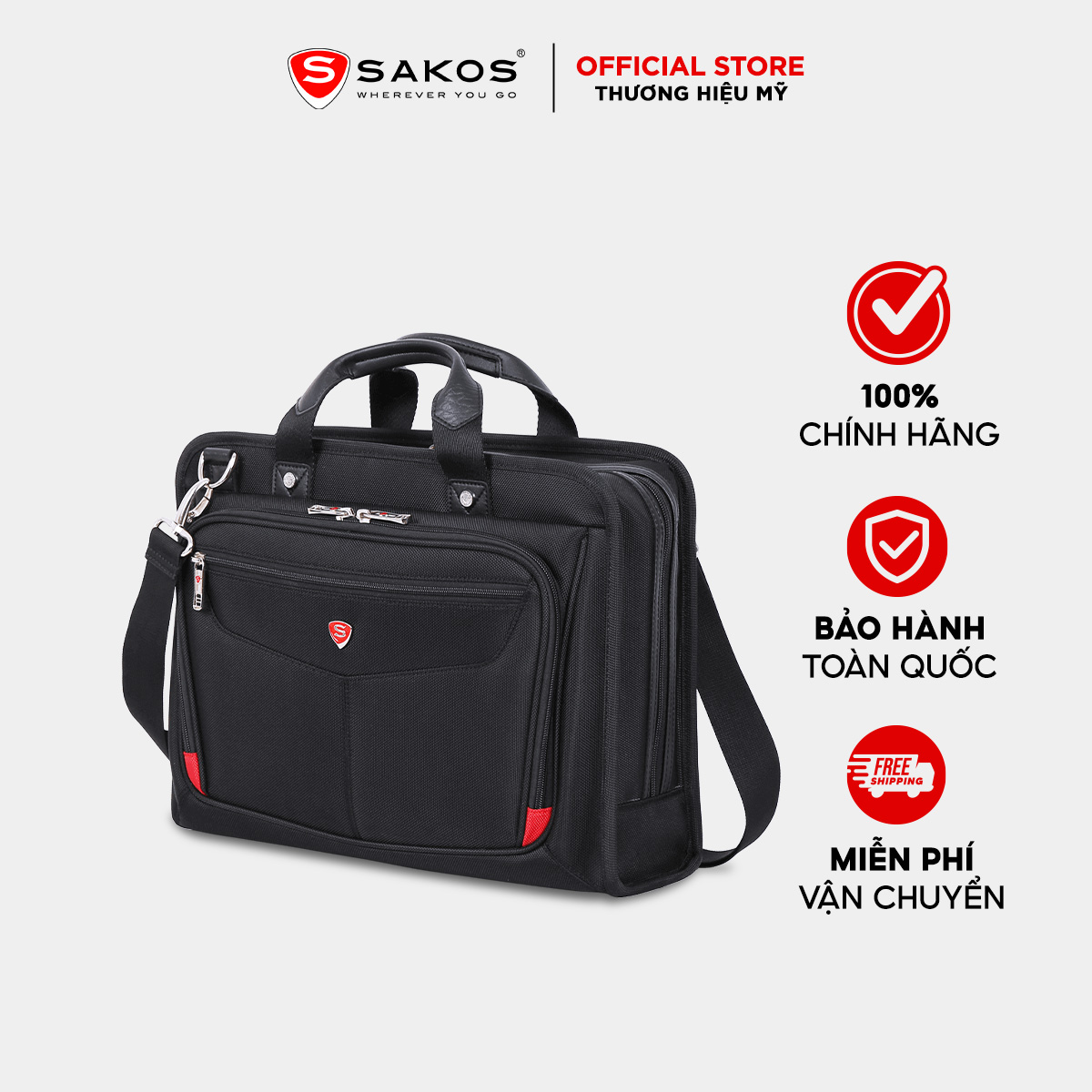 Cặp laptop SAKOS APOLLO 15 inch