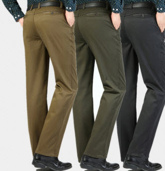 Quần dài kaki trung niên ống đứng