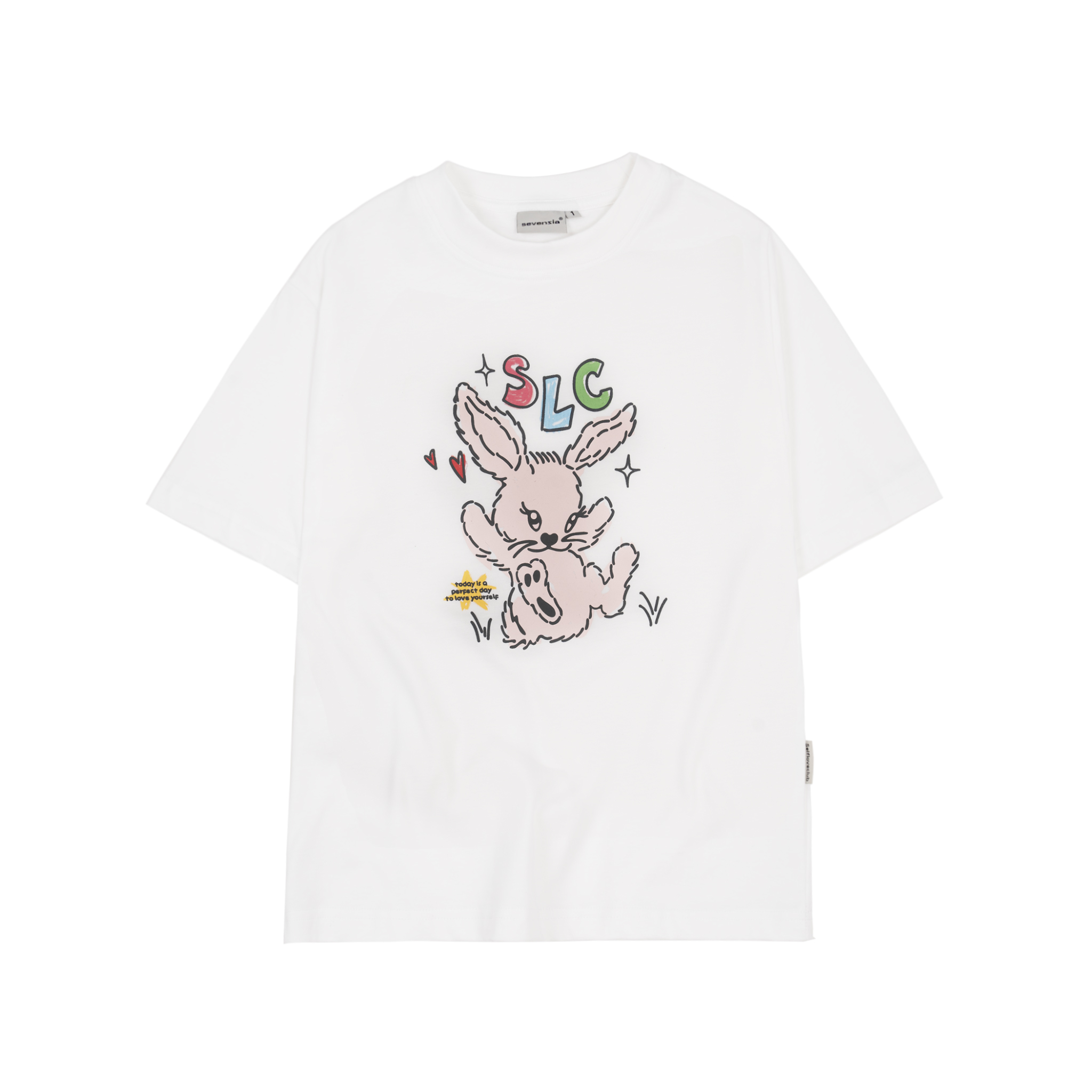 Áo thun form nữ SLC - regular tee "Happy Bunny"