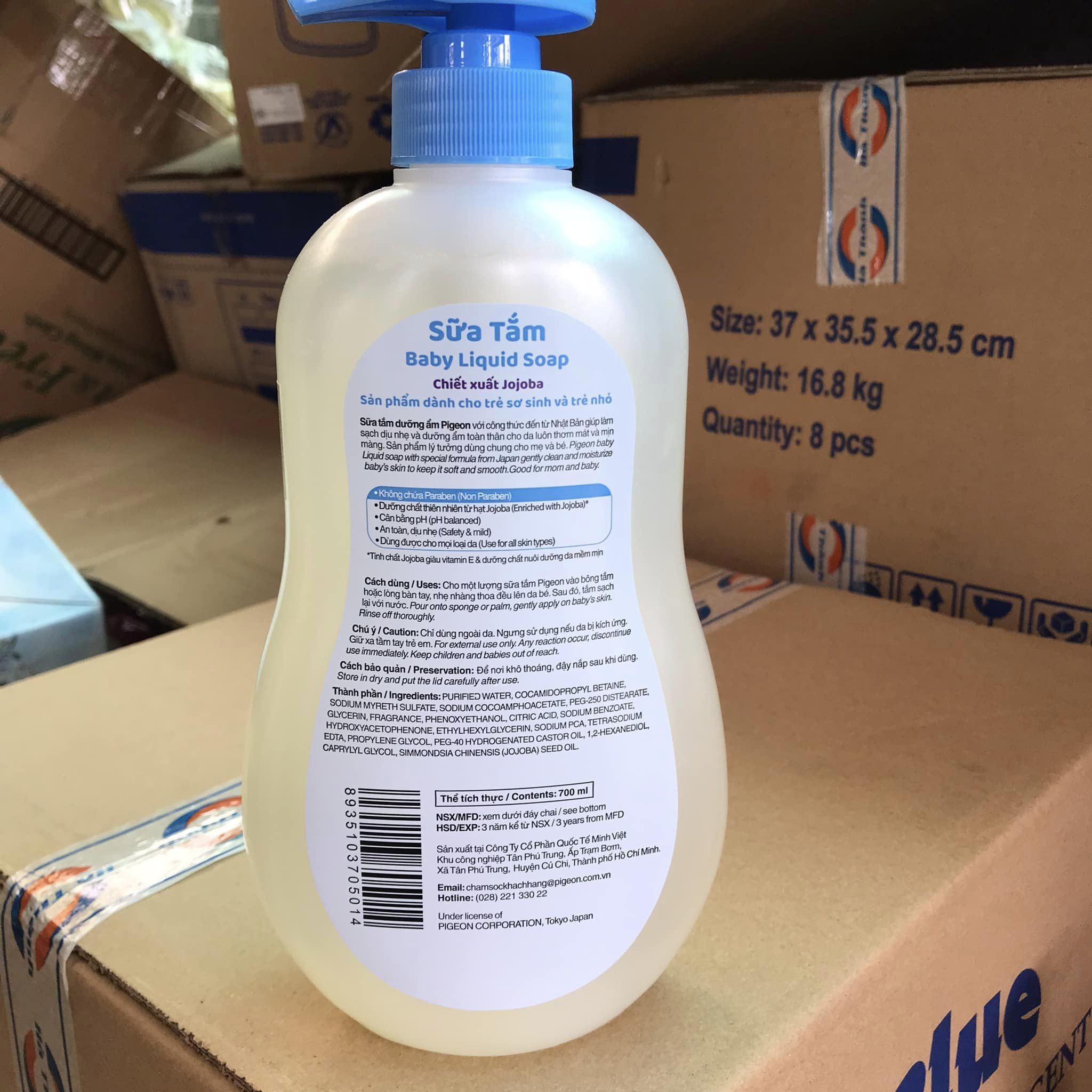 Sữa Tắm dịu nhẹ Pigeon 700ml