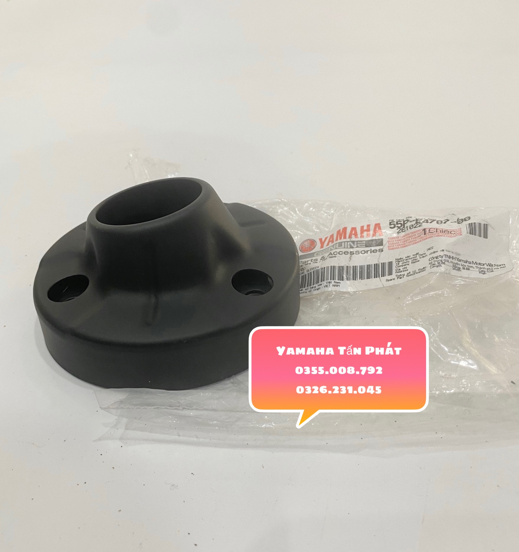 Chụp đít pô - nắp chụp pô exciter 2011 chính hãng yamaha