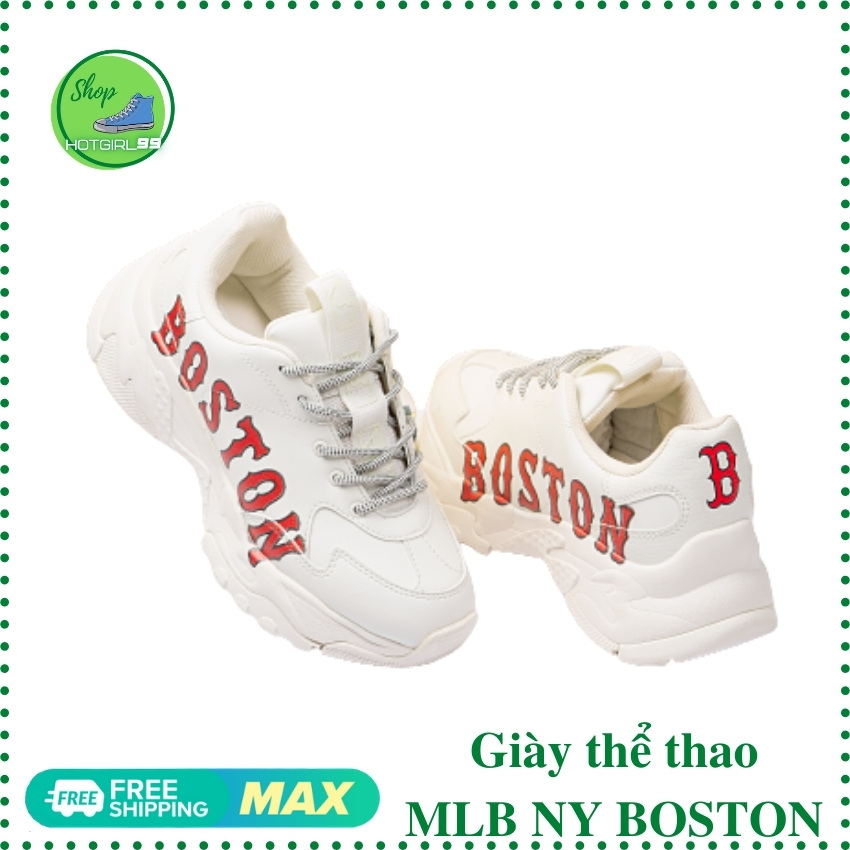 Giày Sneaker nữ MLB NY BOSTON - GTTMLB02 - Hotboy 86 - Snakers đế cao tôn dáng, mẫu giày dành cho các đội bóng chày mà MLB yêu quý. Sản phẩm được tặng kèm hộp