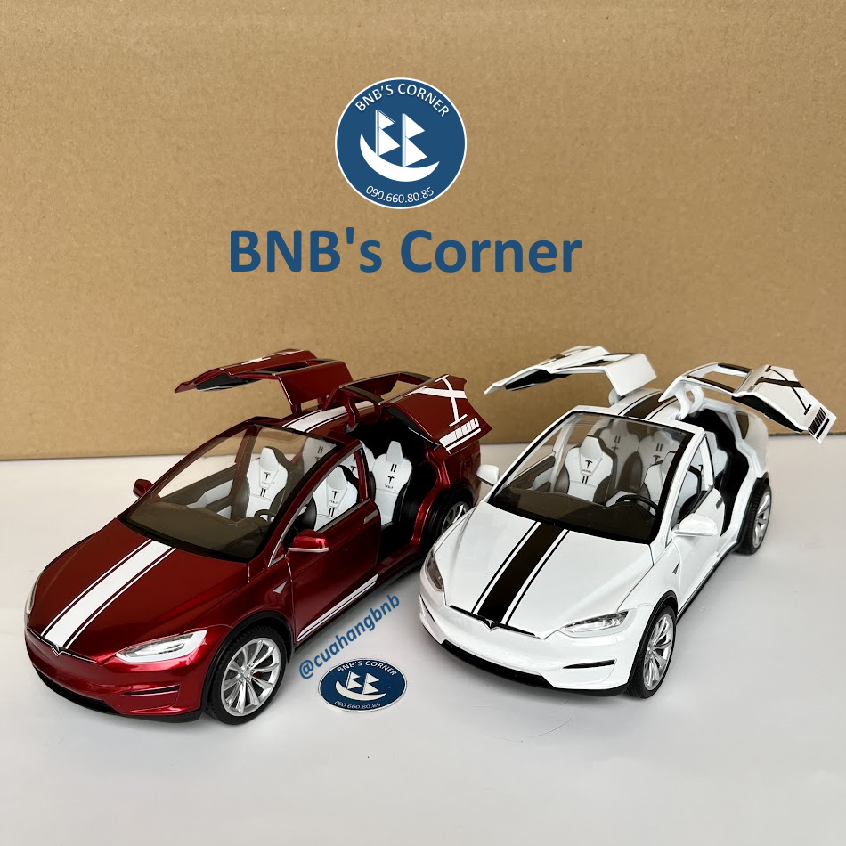 |BNB's Corner| Mô hình xe 1:24 Tesla Model X hãng MiniAuto