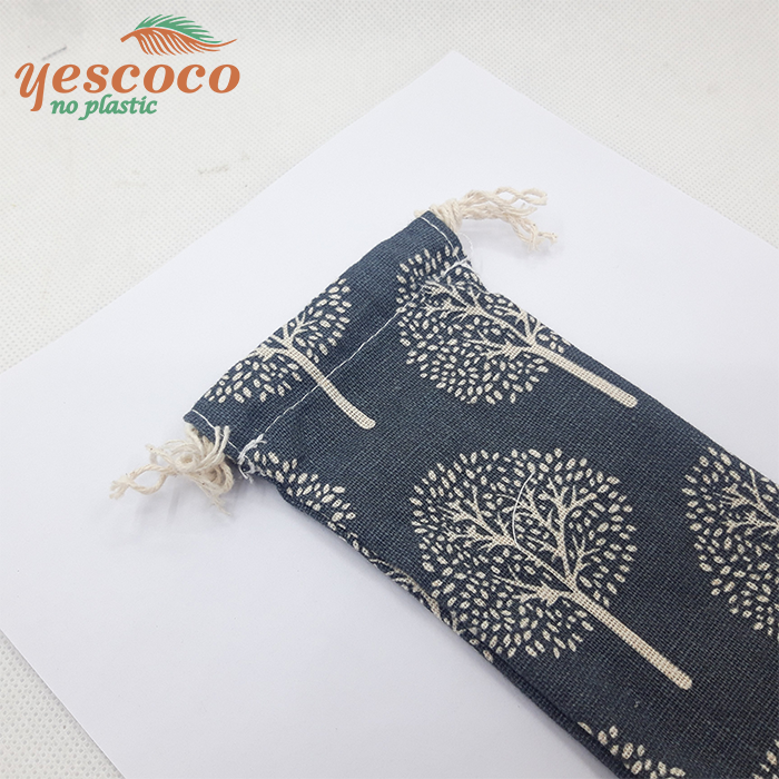 Bộ ống hút tre kèm túi hoa Yescoco