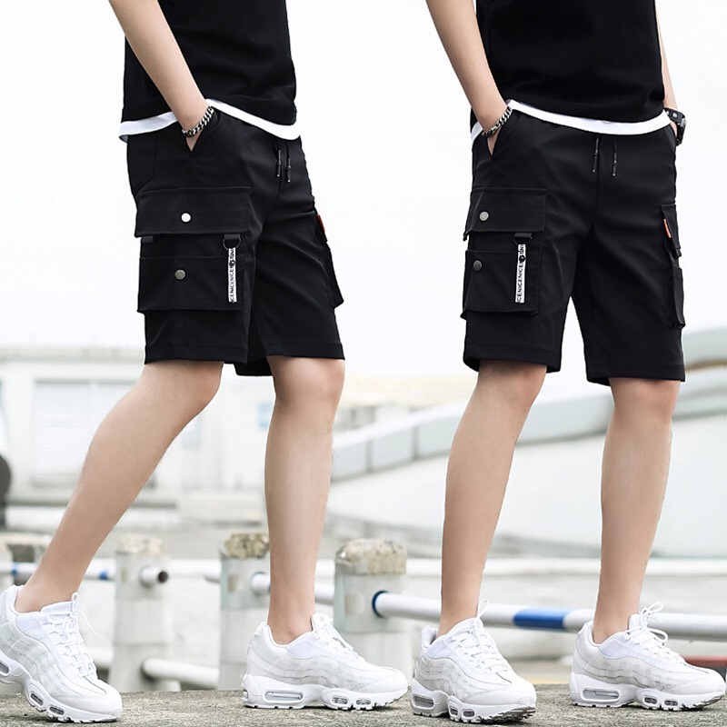 Quần short kaki túi hộp nam nữ unisex chất dày dặn