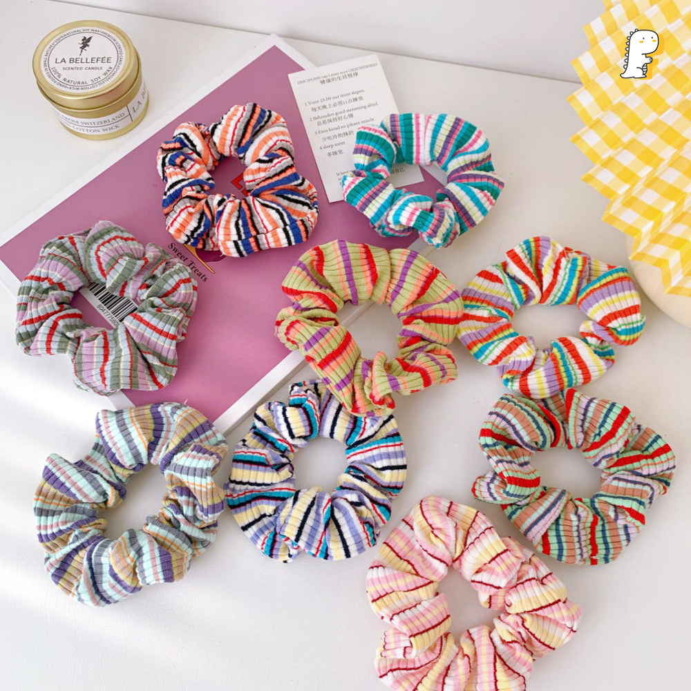 Scrunchies thun cột tóc vải len