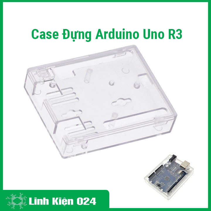 Vỏ case mica - Case đựng, bảo vệ Arduino Uno R3