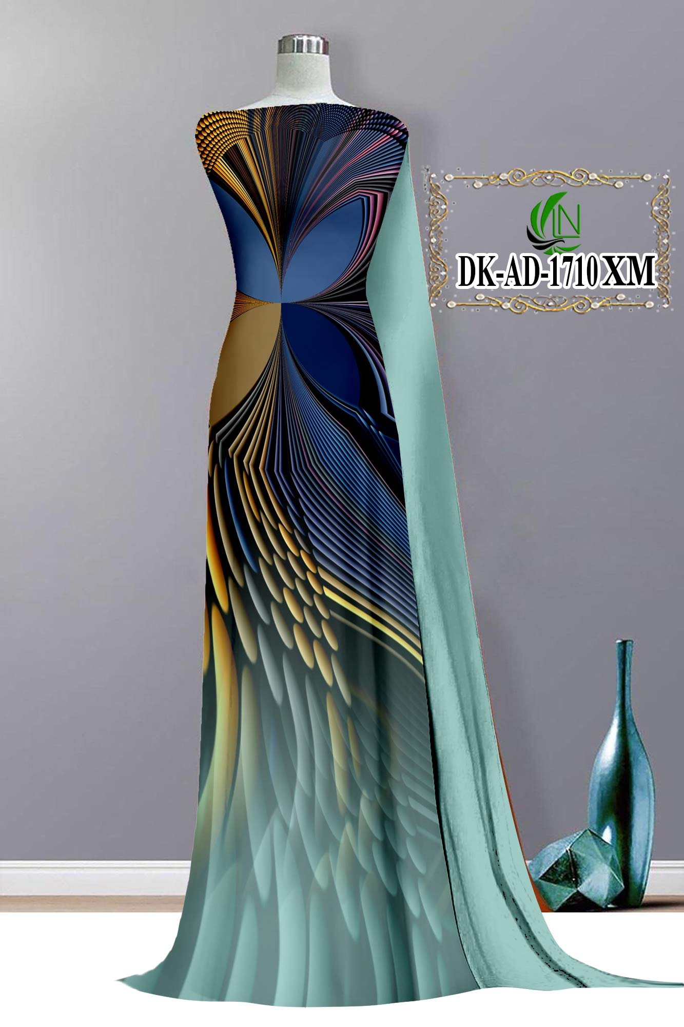 Vải Áo Dài 3D Bộ Họa Tiết 3D