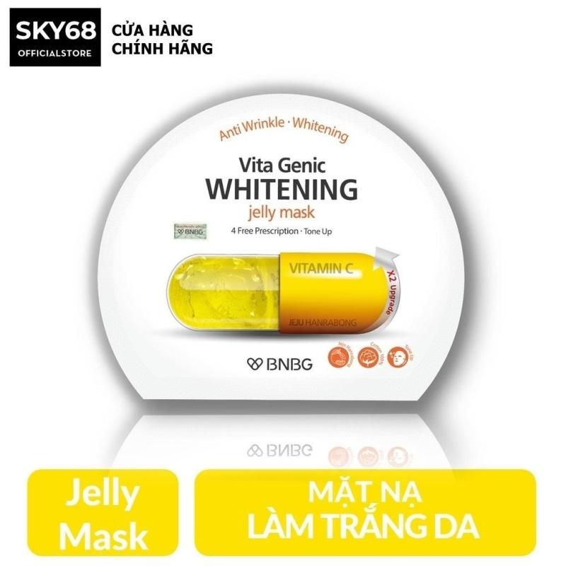 Mặt nạ giấy dưỡng da trắng sáng và làm đều màu da BNBG Vita Genic Whitening Jelly Mask (Vitamin C) 30ml