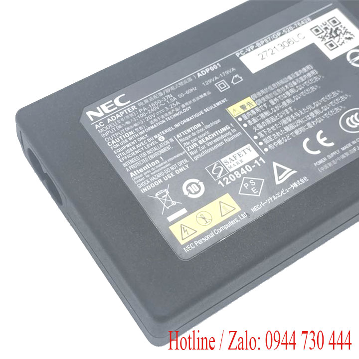 Sạc pin laptop Nec 20v 3.25a 65w