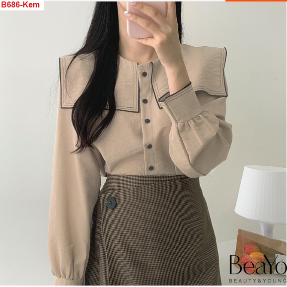 B686- ÁO SƠ MI THỦY THỦ CHẤT ĐŨI