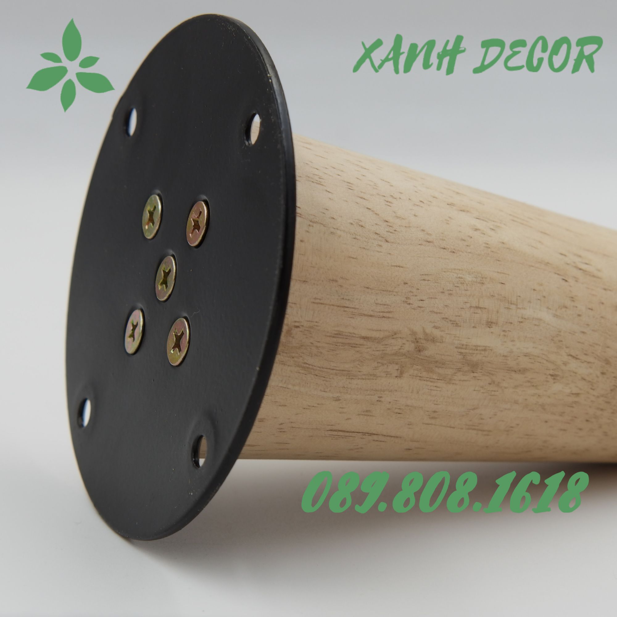 Pad sắt tròn (Mặt bích tròn ) sơn tĩnh điện 9cm dùng cho chân SOFA
