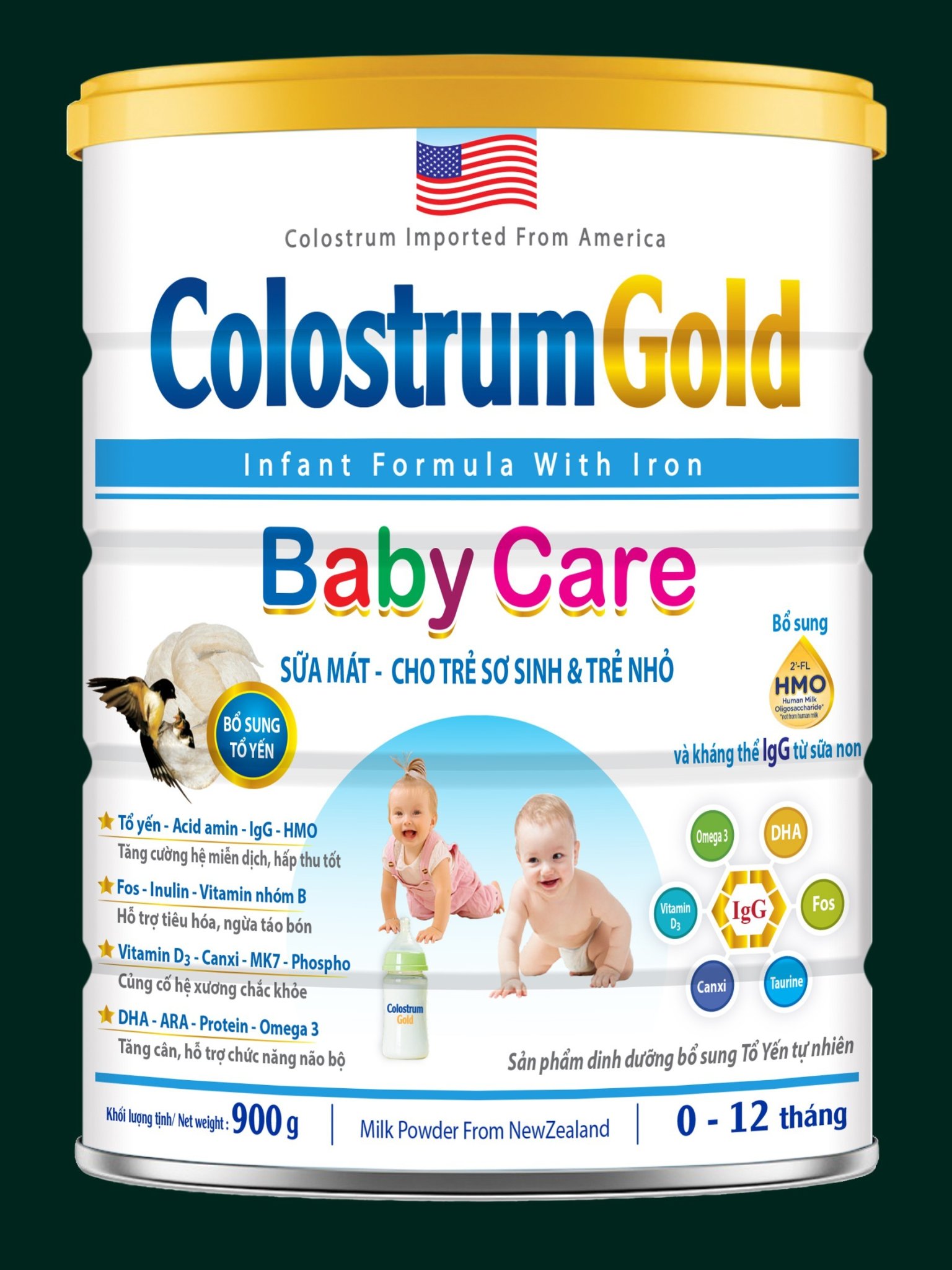 SỮA COLOSTRUM GOLD BABY CARE - 900G ( CHO TRẺ TỪ 0 - 12 THÁNG)